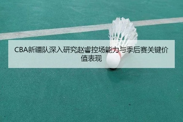 CBA新疆队深入研究赵睿控场能力与季后赛关键价值表现 | kaiyun